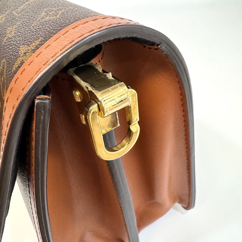 🥨路易威登中號達芙妮 LV原花雙色金釦達芙妮Dauphine MM側背鏈包M45958-16