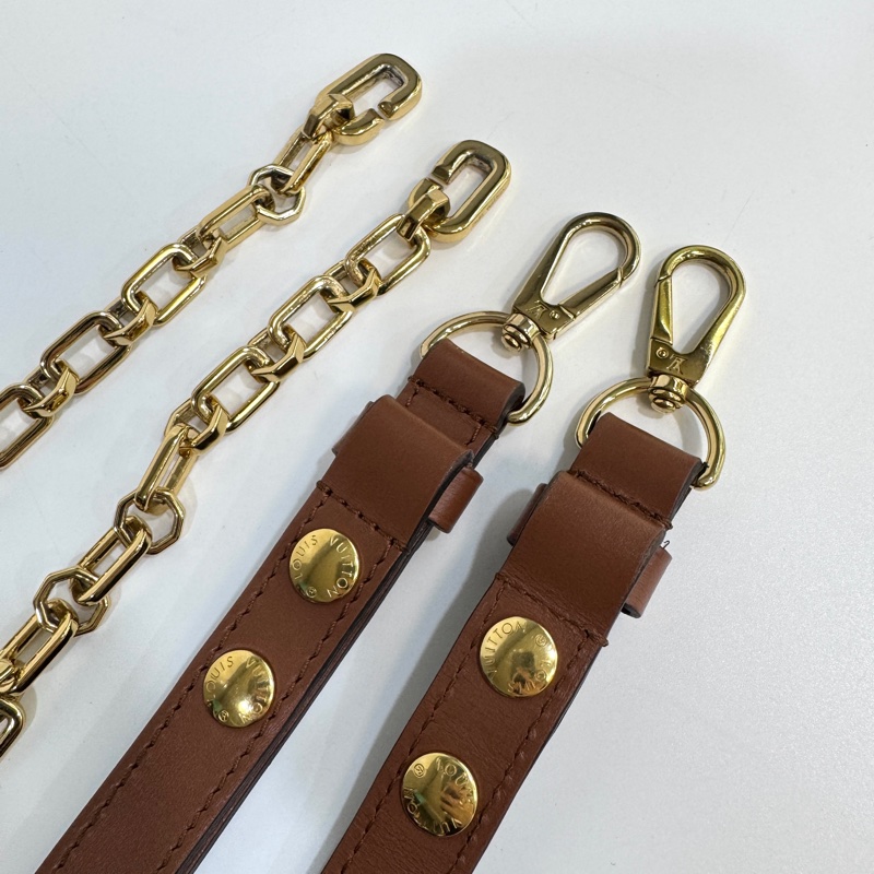 🥨路易威登中號達芙妮 LV原花雙色金釦達芙妮Dauphine MM側背鏈包M45958-21