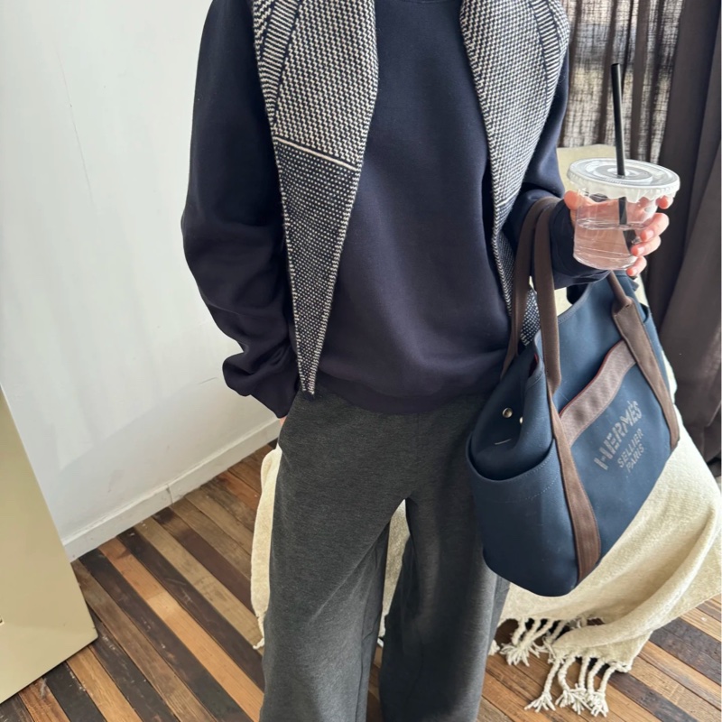 🤎愛馬仕馬術包HERMES海軍藍帆布THE Grooming火橘色內裡托特包H068312CKAB-1