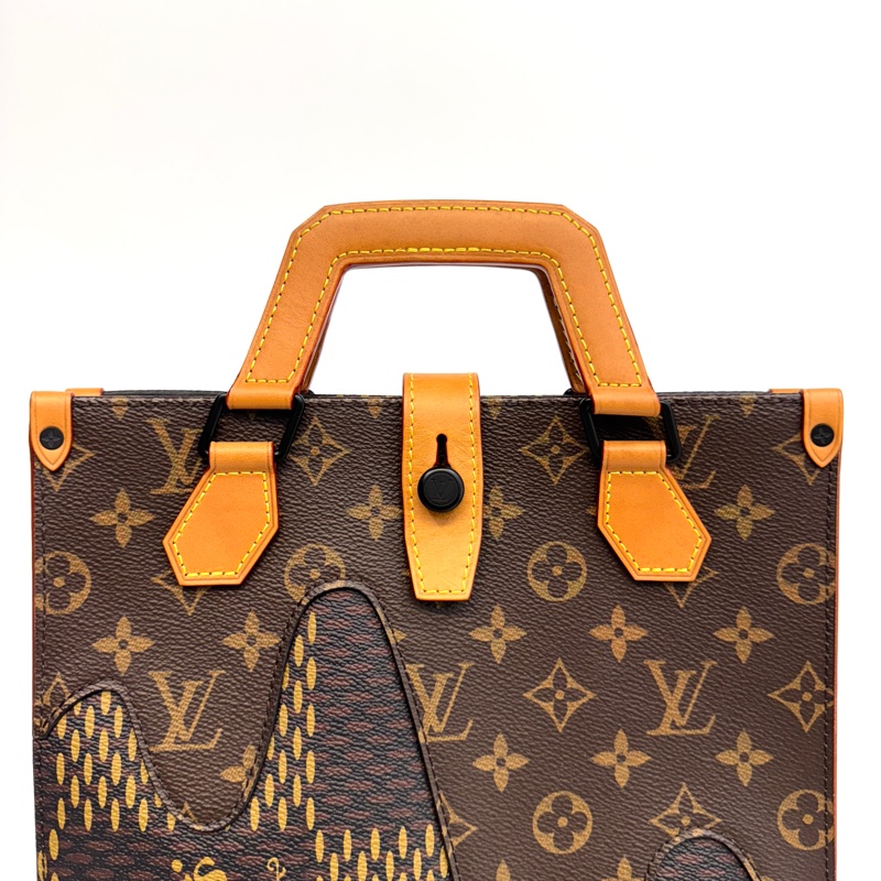 🩶路易威登限量款LV聯名Nigo Giant Damier手提側背托特包N40355-16