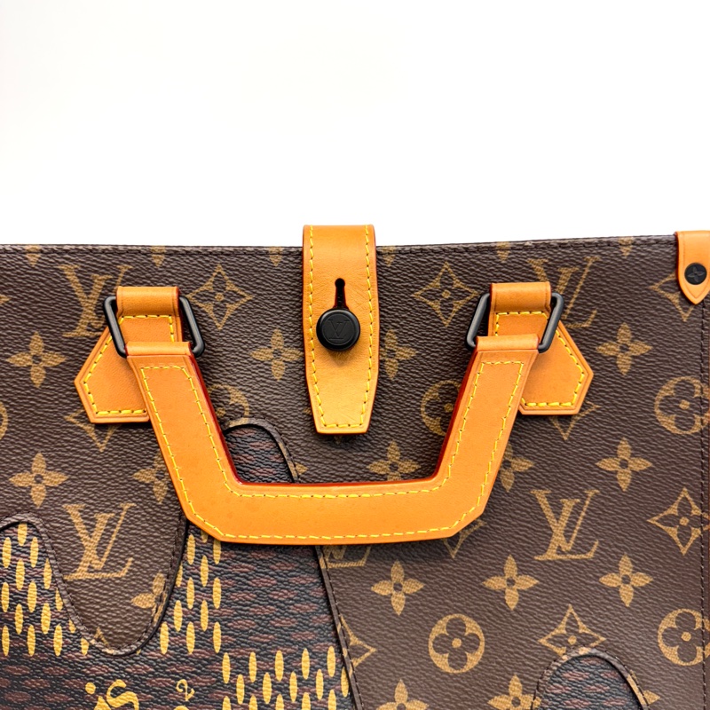 🩶路易威登限量款LV聯名Nigo Giant Damier手提側背托特包N40355-17