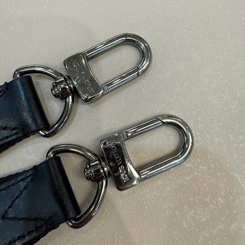 🖤路易威登黑武士LV黑灰原花銀釦Keepall 25手提斜背包M46271-45