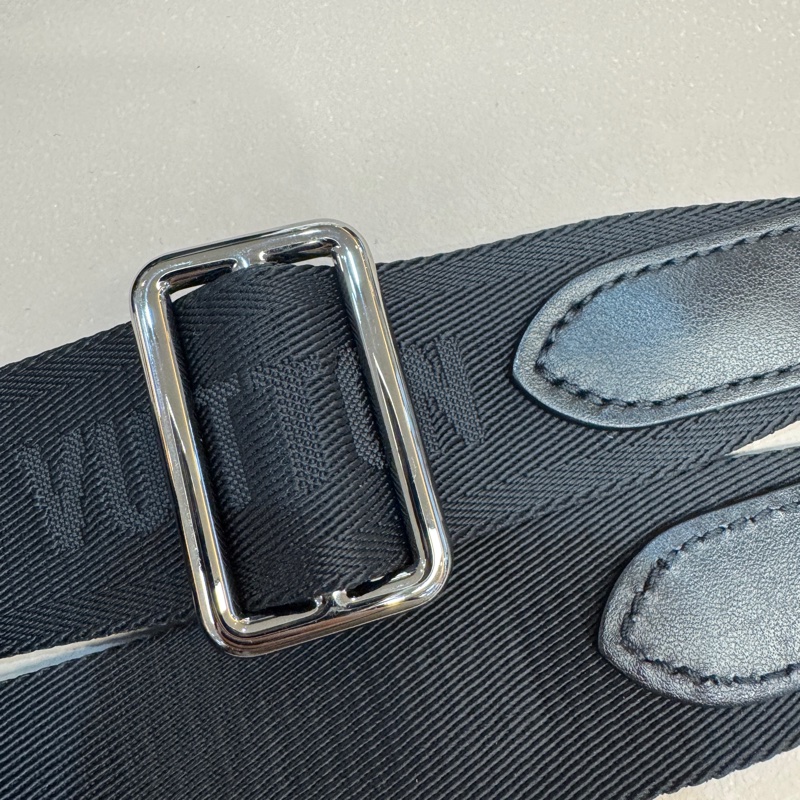 🖤路易威登黑武士LV黑灰原花銀釦Keepall 25手提斜背包M46271-47