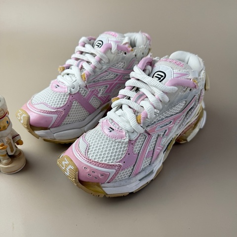 Balenciaga/巴黎世家 白粉Runner系帶休閒鞋 35碼