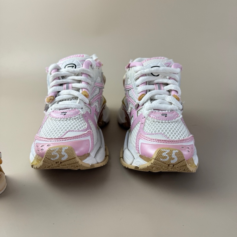 Balenciaga/巴黎世家 白粉Runner系帶休閒鞋 35碼-1