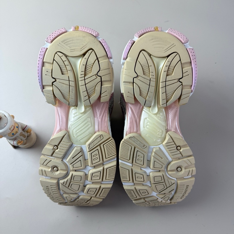 Balenciaga/巴黎世家 白粉Runner系帶休閒鞋 35碼-5