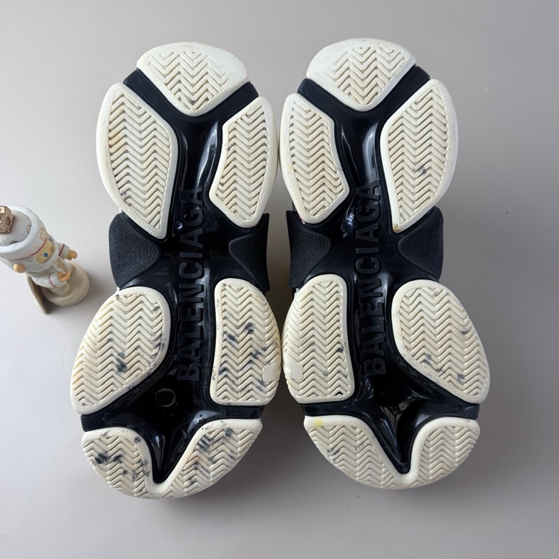 巴黎世家/Balenciaga Triple S黑白彈幕老爹鞋 36碼-4
