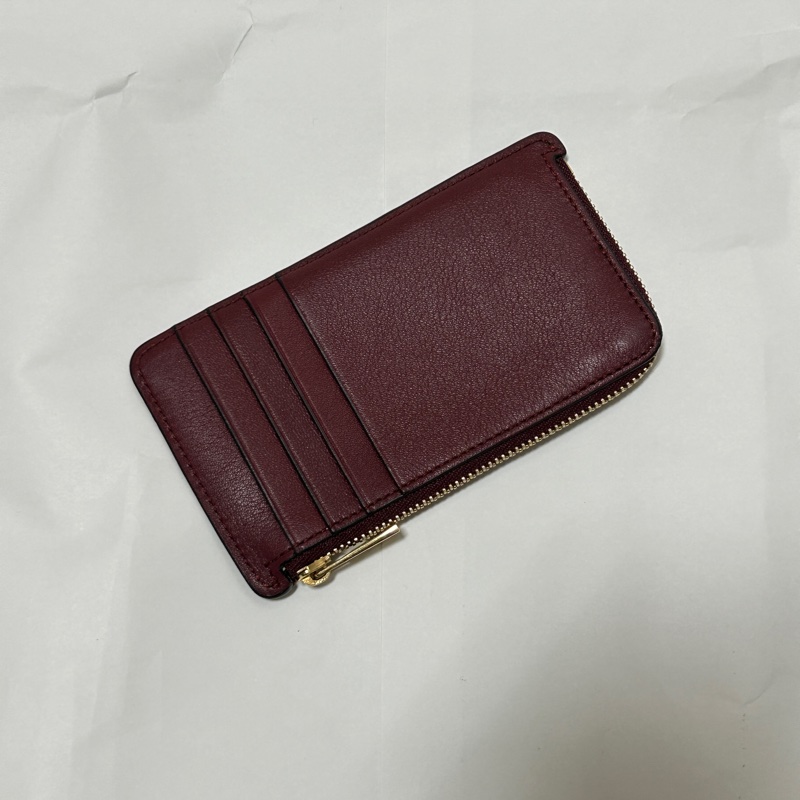 LOEWE 酒紅卡夾-3