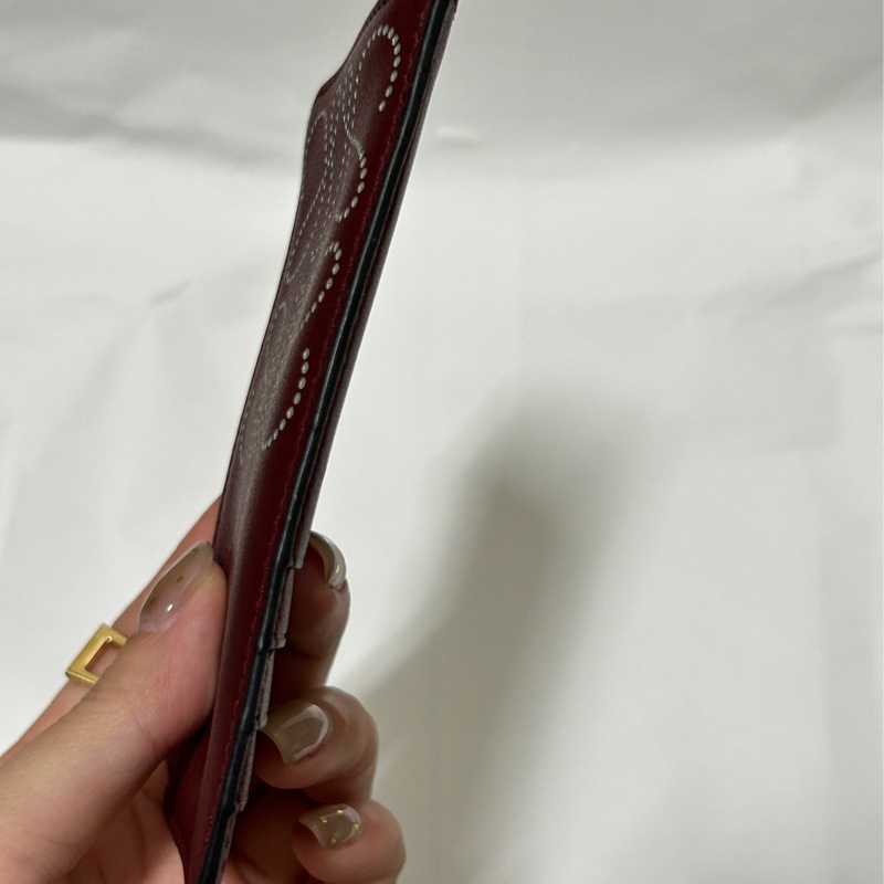 LOEWE 酒紅卡夾-7