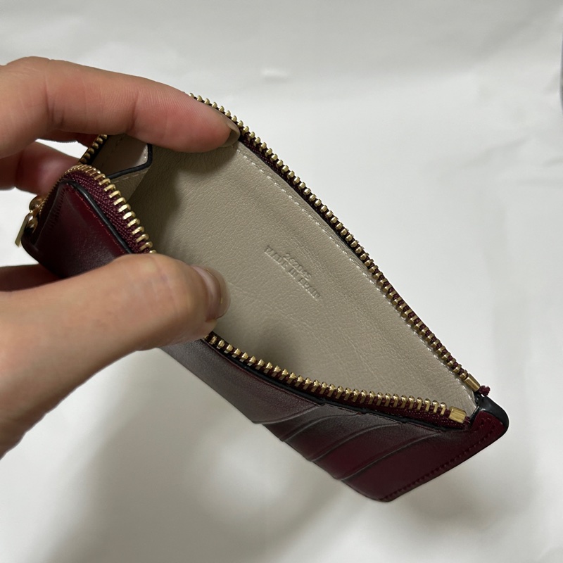 LOEWE 酒紅卡夾-13