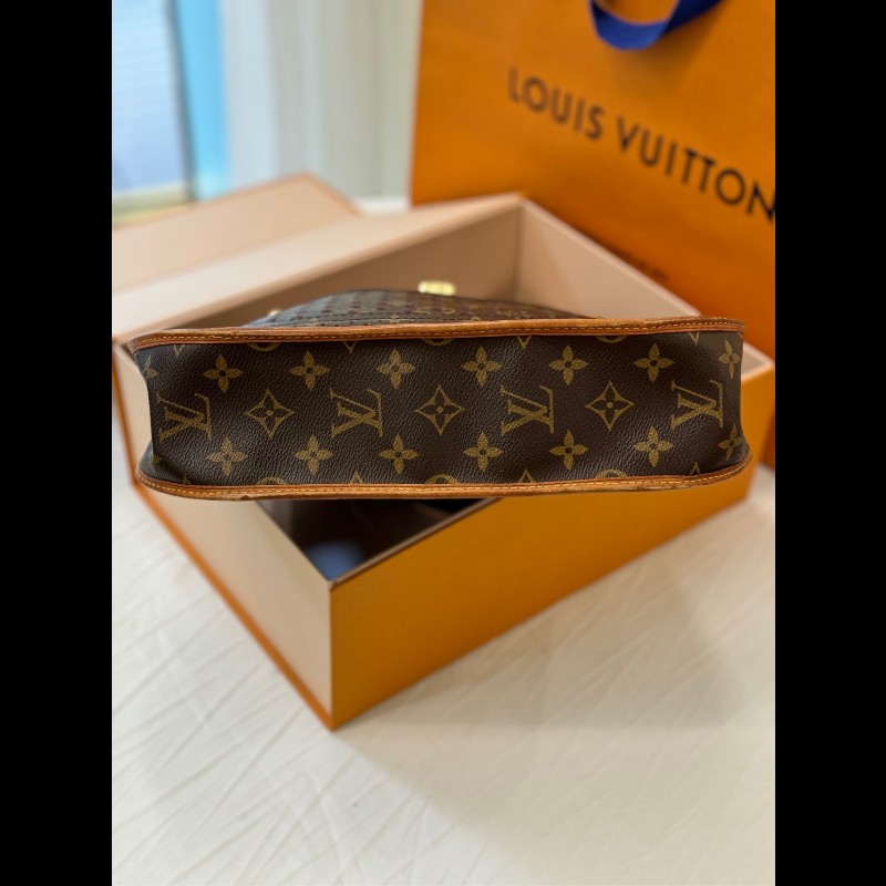 LV稀有鏤空老花伊芙琳斜挎包 肩帶可調節-7