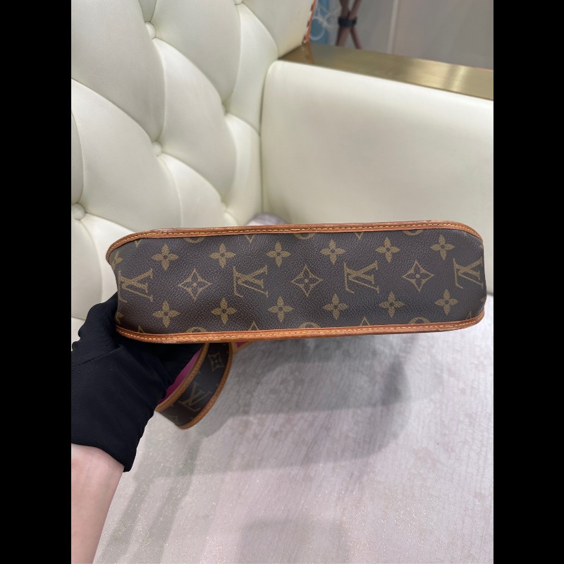 LV稀有鏤空老花伊芙琳斜挎包 肩帶可調節-13