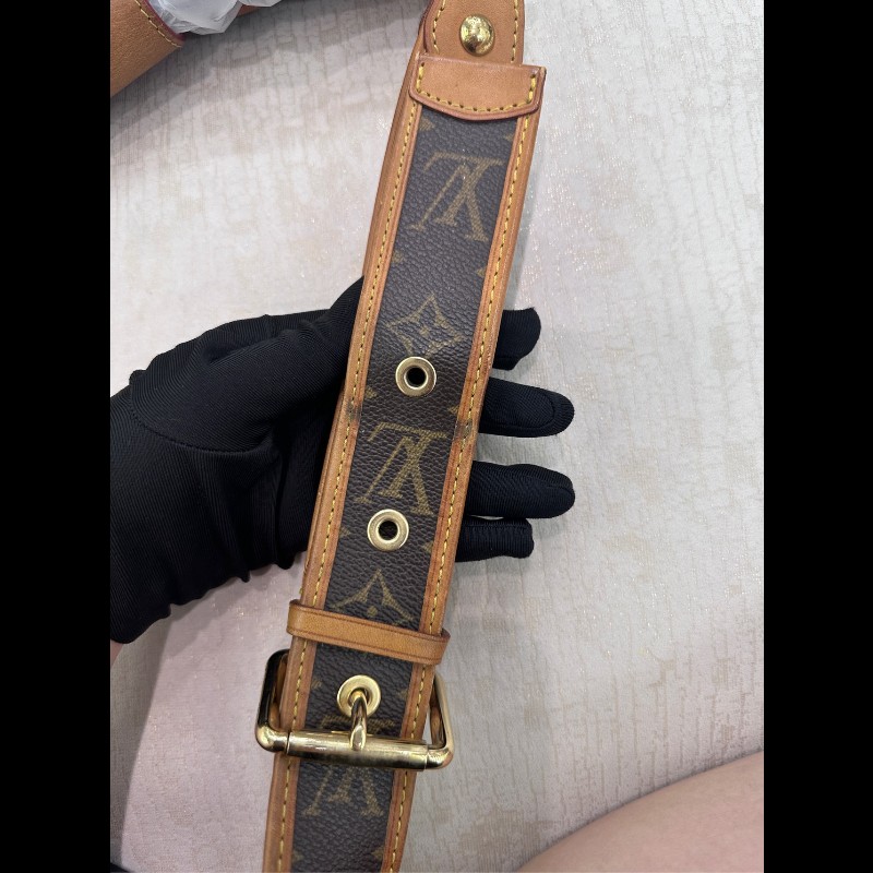 LV稀有鏤空老花伊芙琳斜挎包 肩帶可調節-23