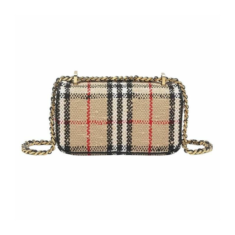 BURBERRY 復古格紋圈小號 Lola 包 8063080-5