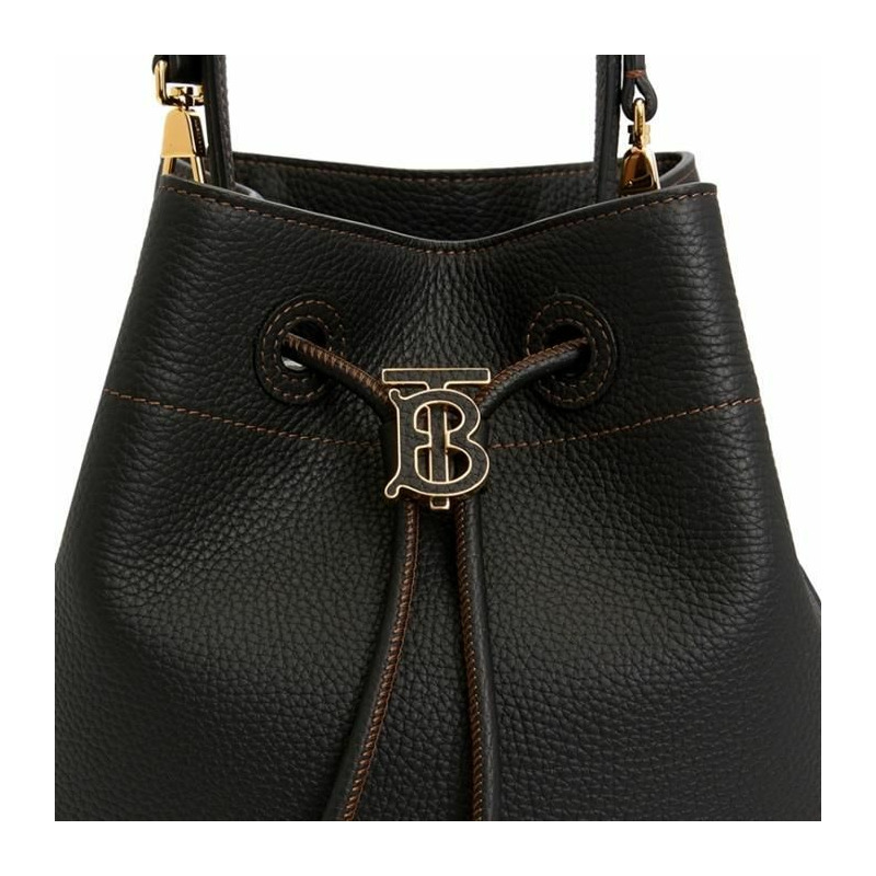 BURBERRY 小粒面皮革 TB 水桶包 8055691-10