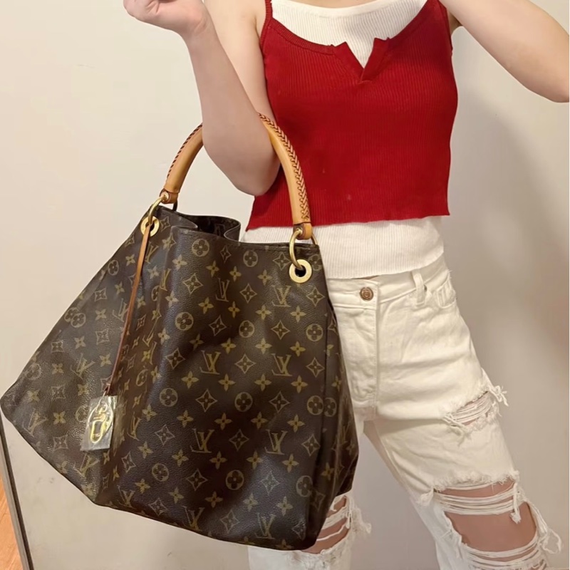 「JL精品代購」9新 LV 老花Artsy 中號-1