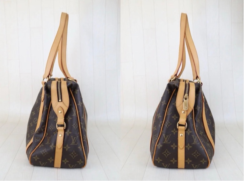 「JL精品代購」 98新 LV 老花 Stresa 肩背包-3