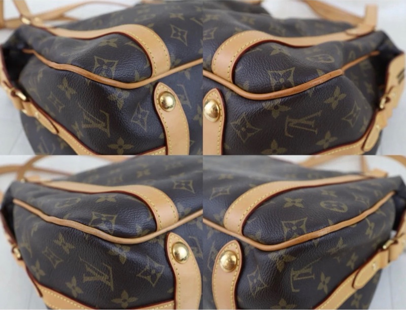 「JL精品代購」 98新 LV 老花 Stresa 肩背包-5