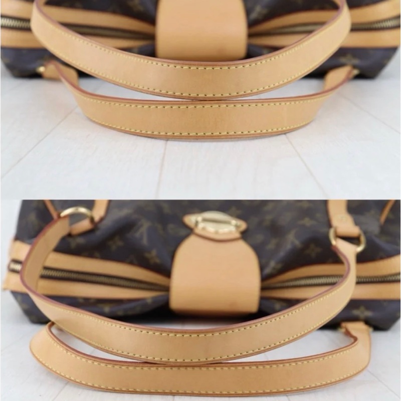 「JL精品代購」 98新 LV 老花 Stresa 肩背包-7