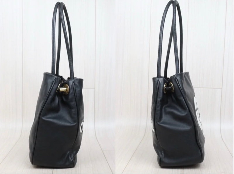 「JL精品代購」 9成新 Chanel 香奈兒 山茶花 雙面托特-4