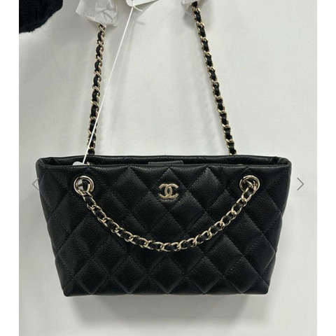 CHANEL Ap4423 Workshop Cruise 兩用單肩包/斜背包/迷你肩背包/Hobo包/黑色魚子醬迷你包