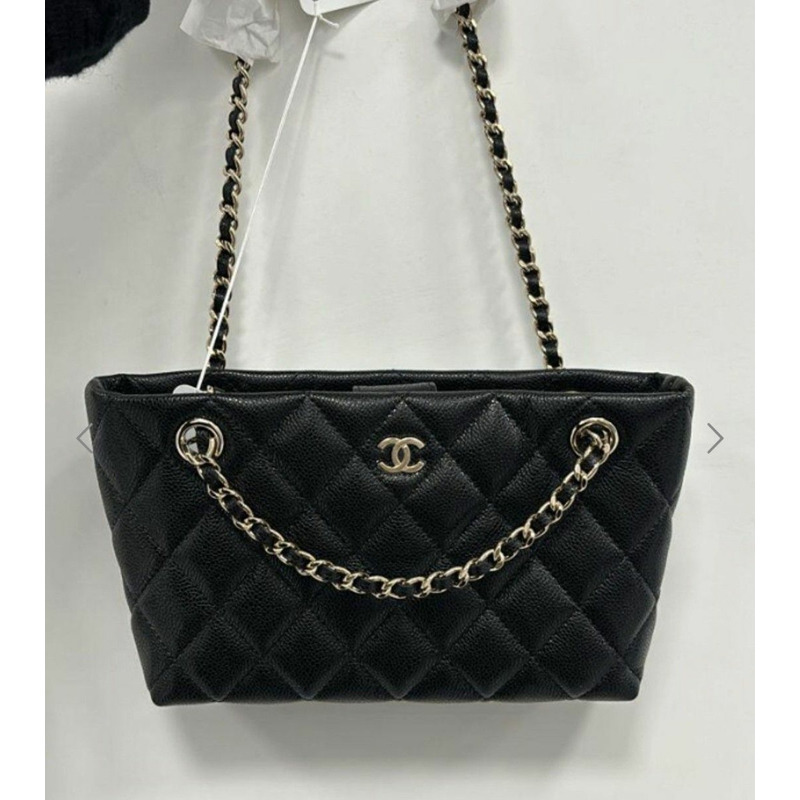 CHANEL Ap4423 Workshop Cruise 兩用單肩包/斜背包/迷你肩背包/Hobo包/黑色魚子醬迷你包-0