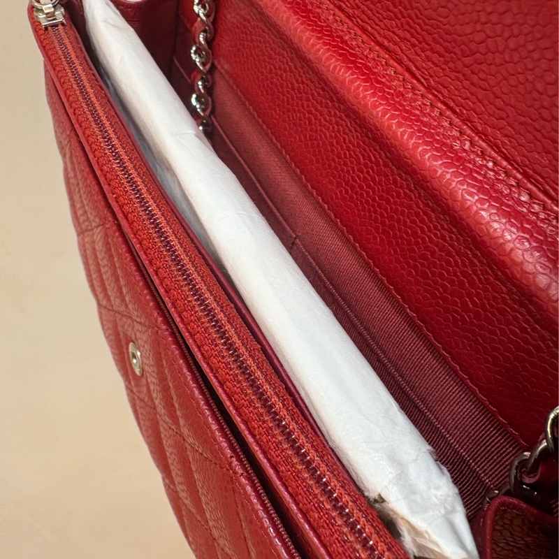 香奈兒 chanel 黑色荔枝皮WOC-3