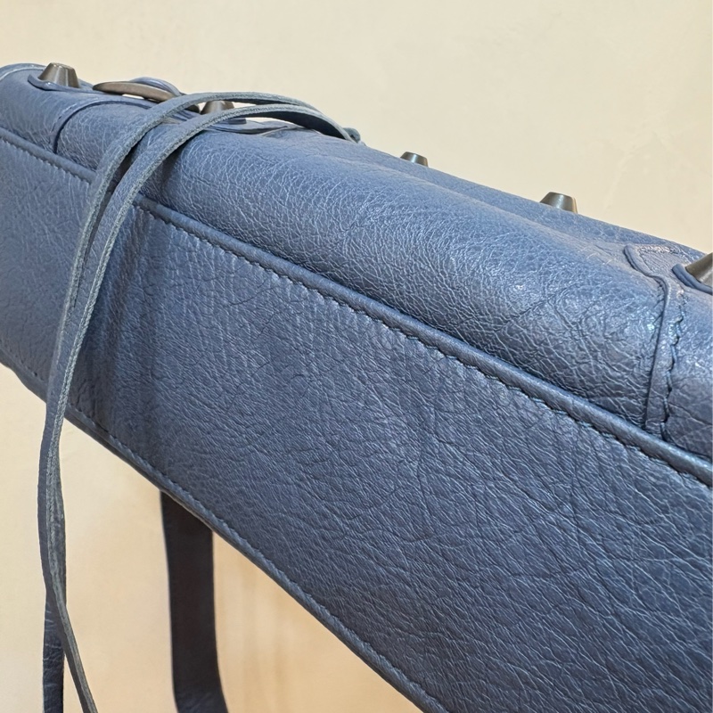 巴黎世家 藍色手提/斜背包-3