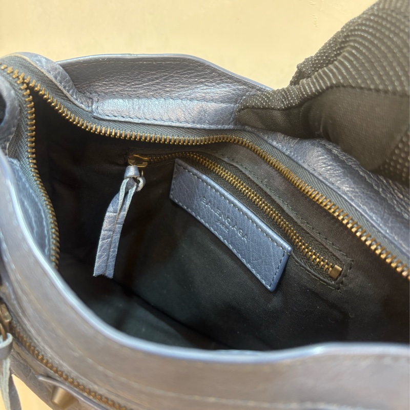 巴黎世家 藍色手提/斜背包-4