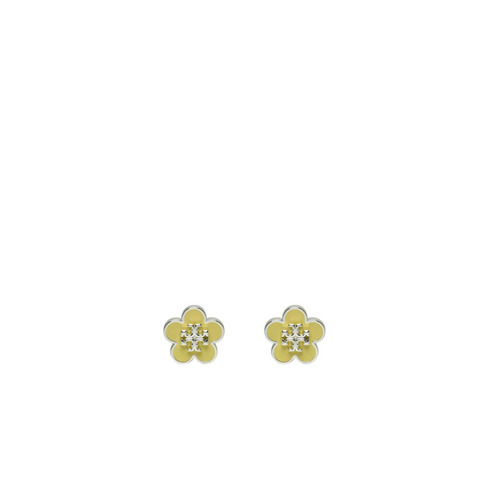 Kira Enamel Flower 針式耳環