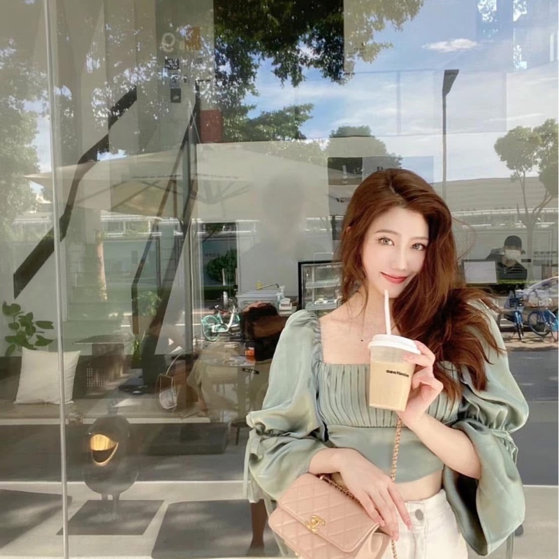 香奈兒 CHANEL 高級手工坊系列雙金珠19 奶茶色 金釦-2