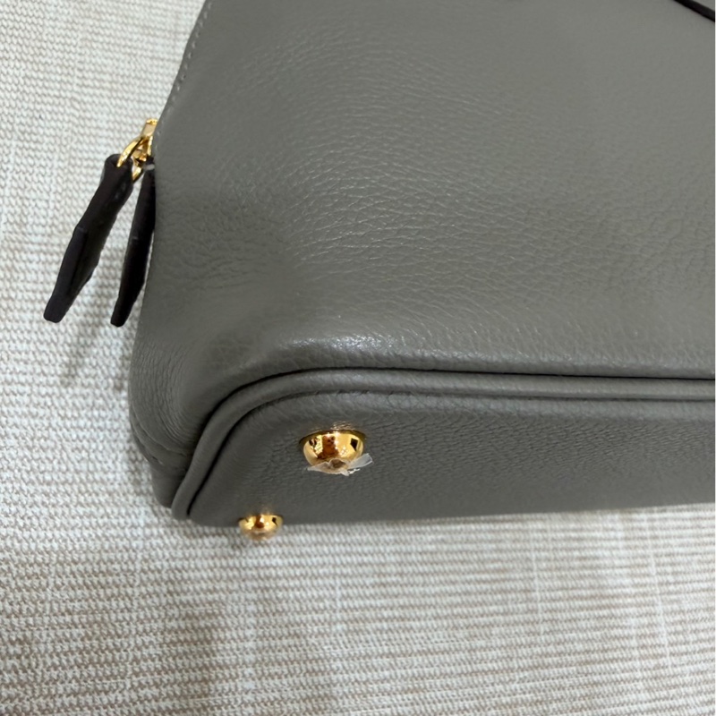 愛馬仕Hermes Mini bolide 積雨雲灰金 evercolor皮 金釦 K刻-13