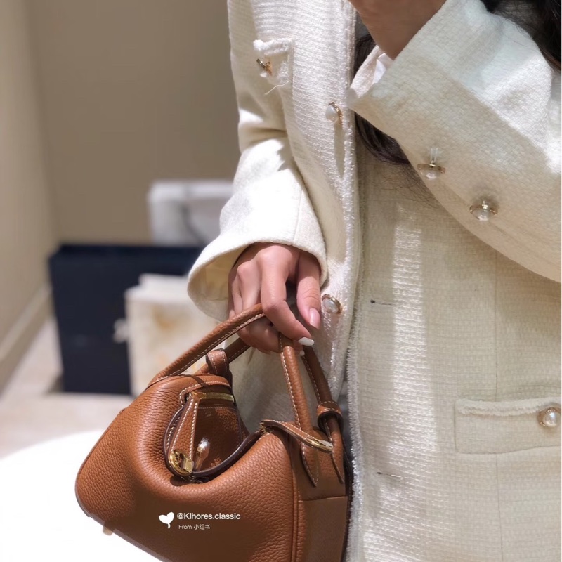 Hermes 愛馬仕 Mini Lindy 金棕金 Z刻-2