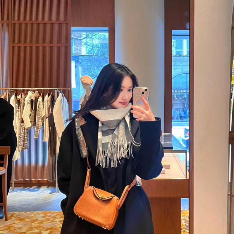 Hermes 愛馬仕 Mini Lindy 金棕金 Z刻-4