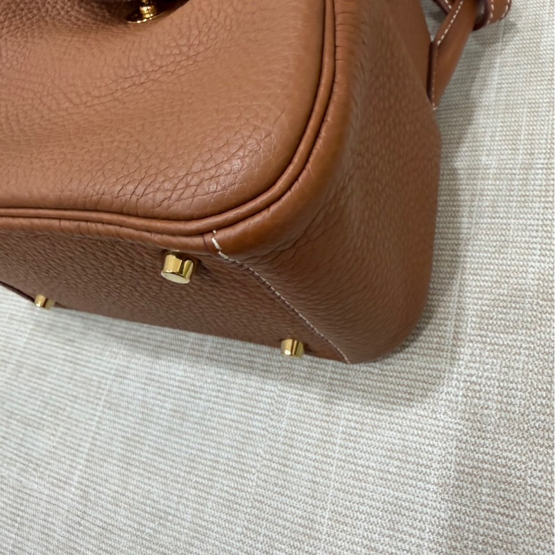Hermes 愛馬仕 Mini Lindy 金棕金 Z刻-9