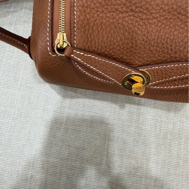 Hermes 愛馬仕 Mini Lindy 金棕金 Z刻-22