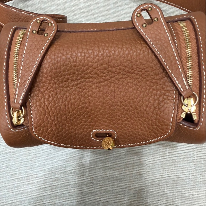 Hermes 愛馬仕 Mini Lindy 金棕金 Z刻-24