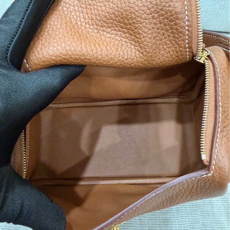 Hermes 愛馬仕 Mini Lindy 金棕金 Z刻-28