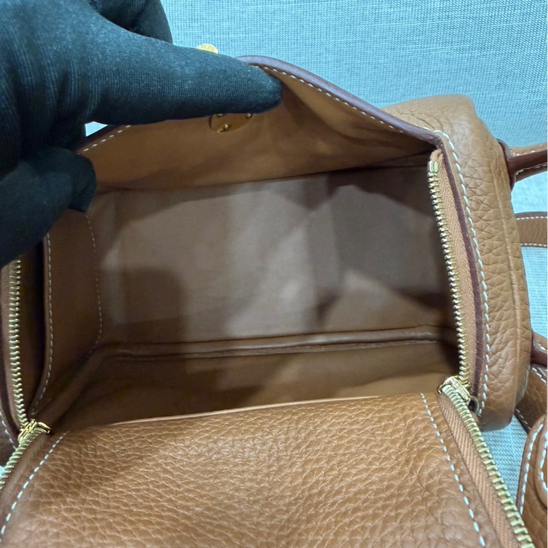 Hermes 愛馬仕 Mini Lindy 金棕金 Z刻-30