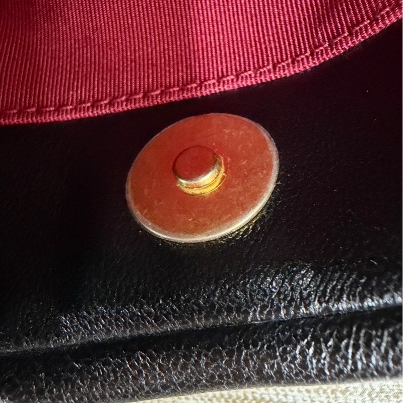 CHANEL 香奈兒 19系列 經典雙C LOGO菱格紋小羊皮三用金鍊包  黑色-27