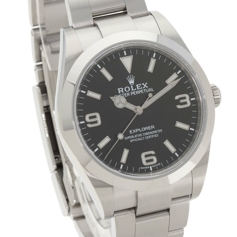 勞力士探險家1型後期款214270不鏽鋼男士腕錶-3