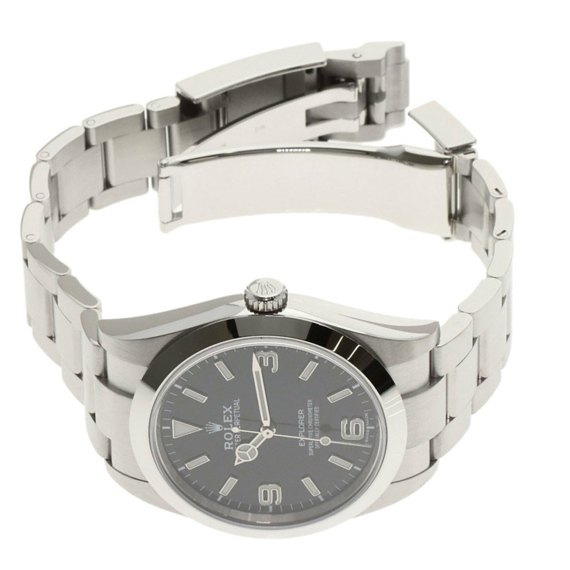 勞力士探險家1型後期款214270不鏽鋼男士腕錶-8
