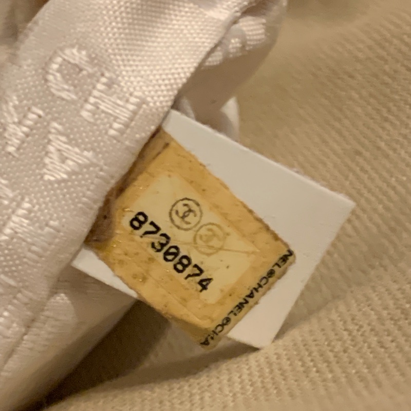 Chanel 棉花糖雙色CC標誌帆布手提包 托特包l vintage bag-22