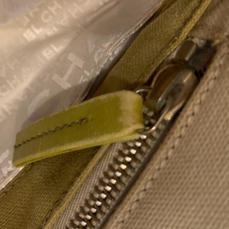 Chanel 棉花糖雙色CC標誌帆布手提包 托特包l vintage bag-27