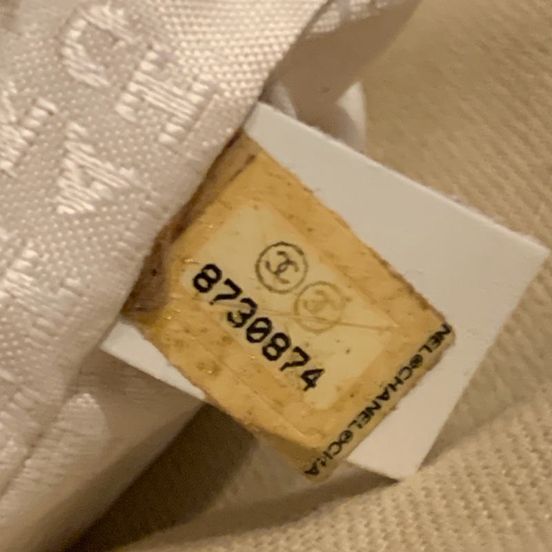 Chanel 棉花糖雙色CC標誌帆布手提包 托特包l vintage bag-29