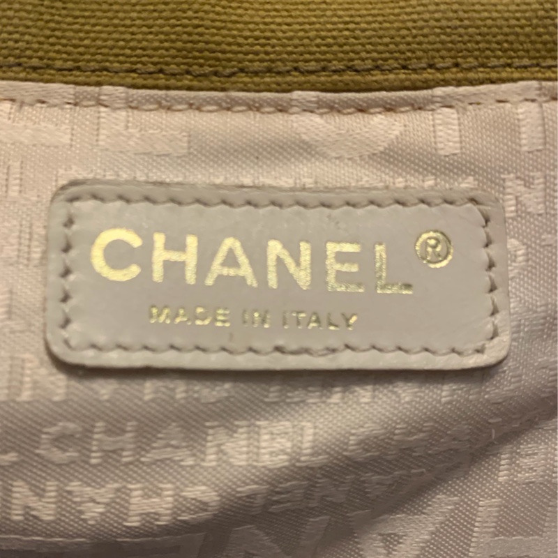 Chanel 棉花糖雙色CC標誌帆布手提包 托特包l vintage bag-31