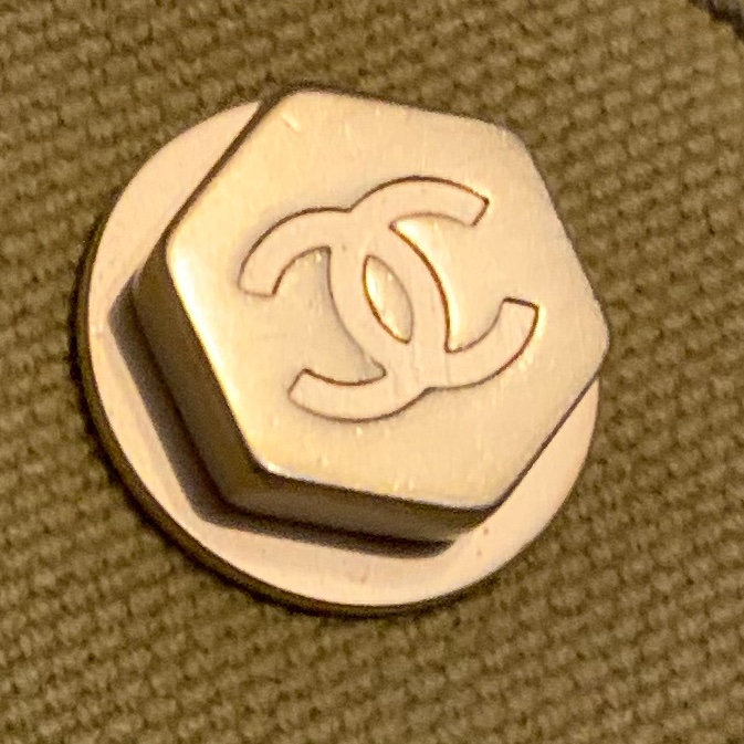 Chanel 棉花糖雙色CC標誌帆布手提包 托特包l vintage bag-37