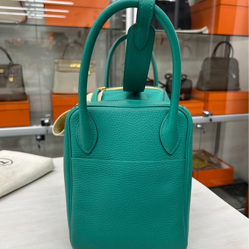 🌈Hermes💚Lindy 30💚U1維羅納綠金扣🌈98.5新🌟TC皮🌟Stamp Z🌟愛馬仕🌟-4