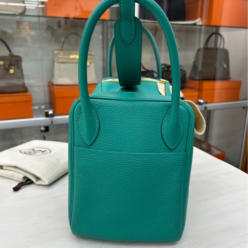 🌈Hermes💚Lindy 30💚U1維羅納綠金扣🌈98.5新🌟TC皮🌟Stamp Z🌟愛馬仕🌟-5