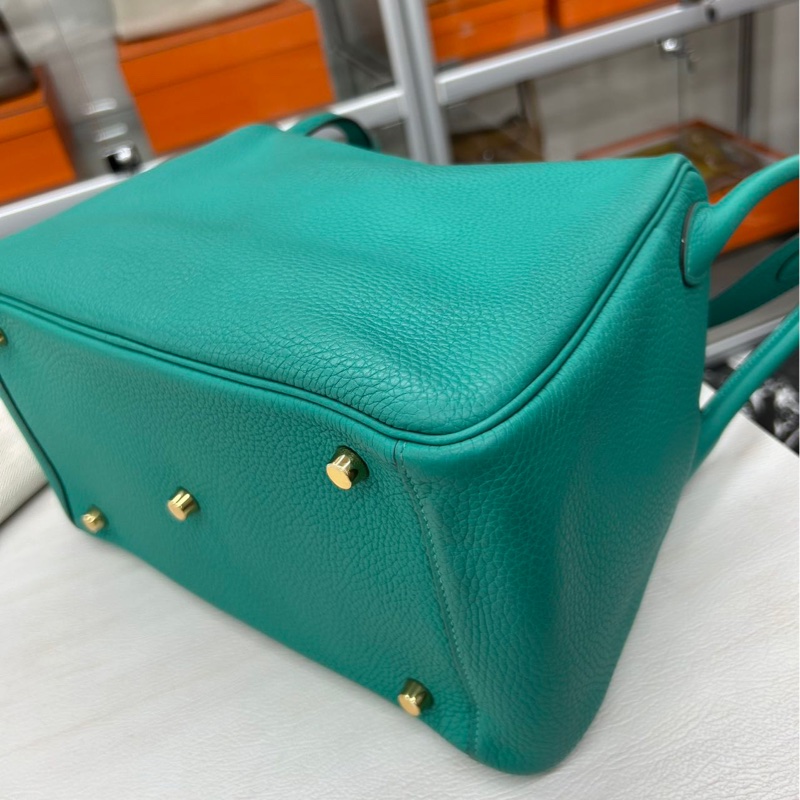 🌈Hermes💚Lindy 30💚U1維羅納綠金扣🌈98.5新🌟TC皮🌟Stamp Z🌟愛馬仕🌟-8